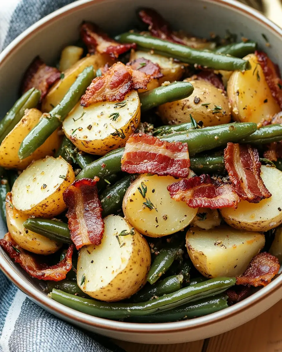 Country Ranch Green Beans and Potatoes with Bacon Recipe that Will Wow You!