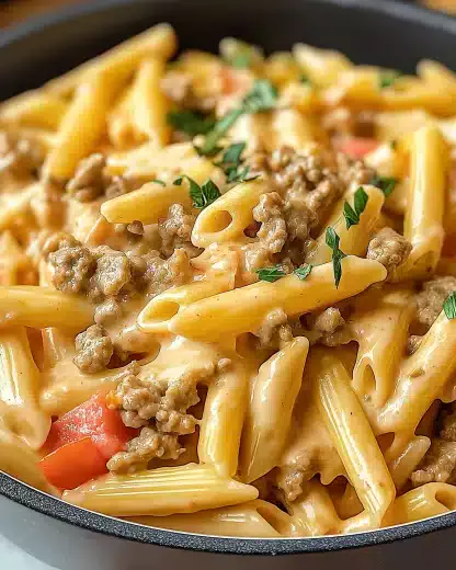 Creamy Rotel Pasta with Ground Beef: A Quick Delight!