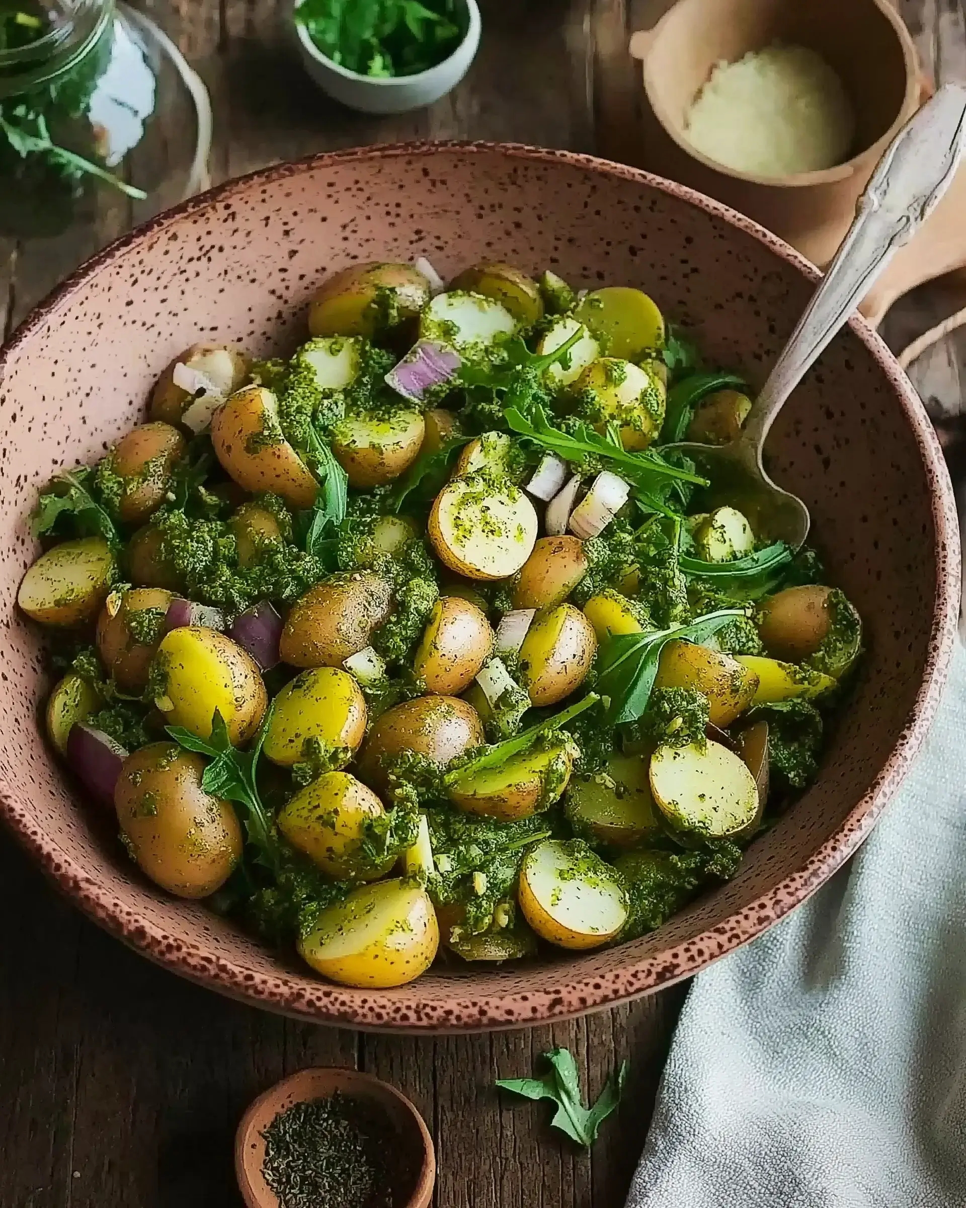 Arugula Pesto Potato Salad: A Flavorful Twist Awaits!