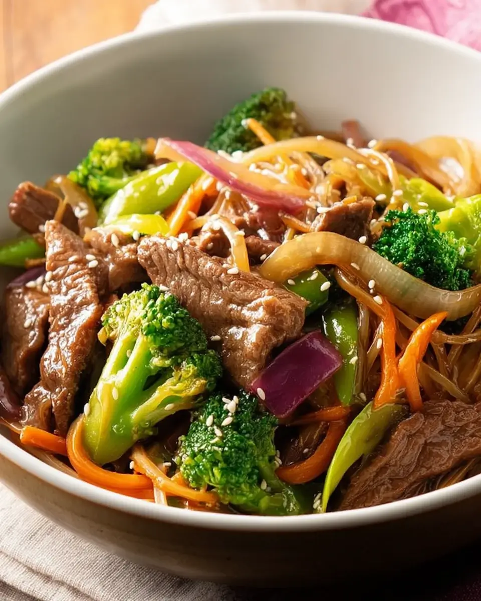 Asian Sweet Ginger Beef Stir Fry: A Tasty Delight!