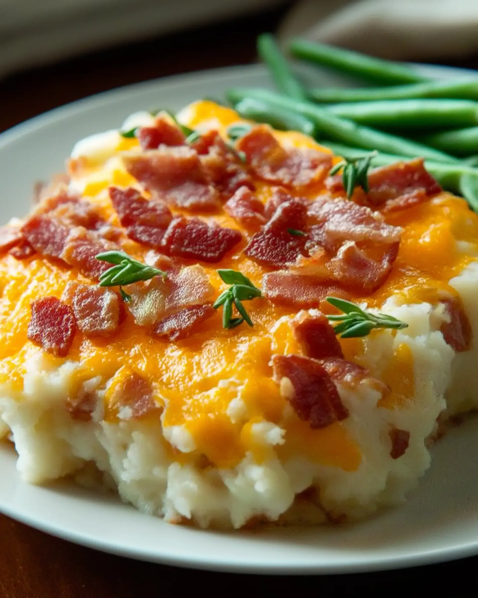 Bacon Cheddar & Mashed Potato Casserole: Irresistible Comfort!