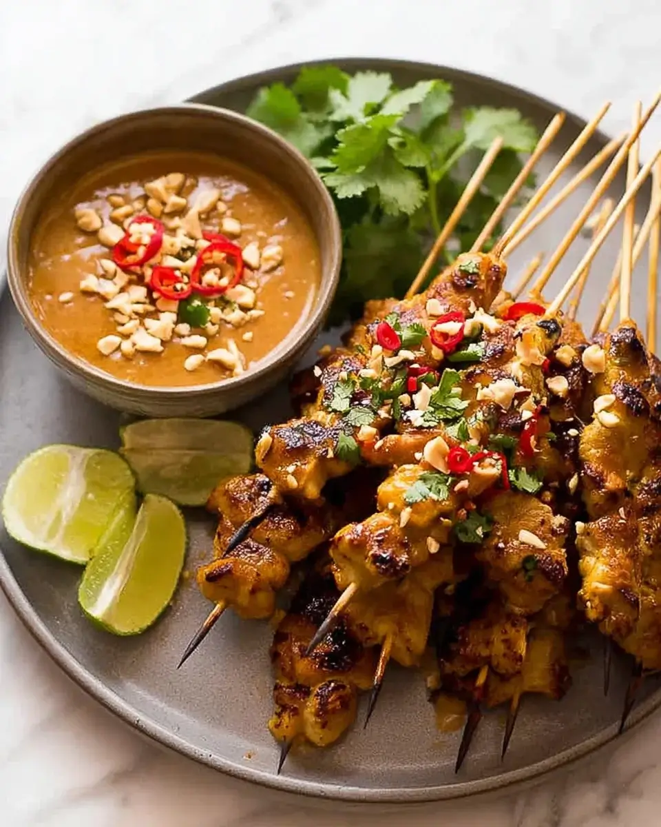 Chicken Satay with Easy Thai Peanut Sauce: Try This Today!