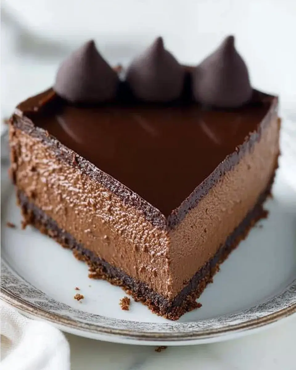 Chocolate Glazed Espresso Cheesecake is a must-try treat!