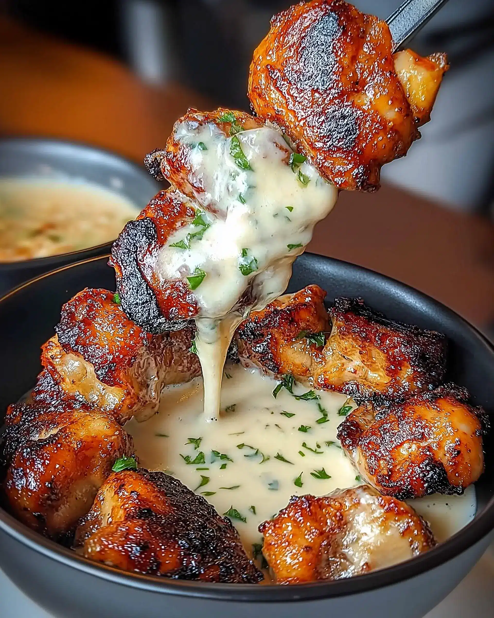 Grilled Chicken Bites With Creamy Garlic Sauce Recipe Revealed!