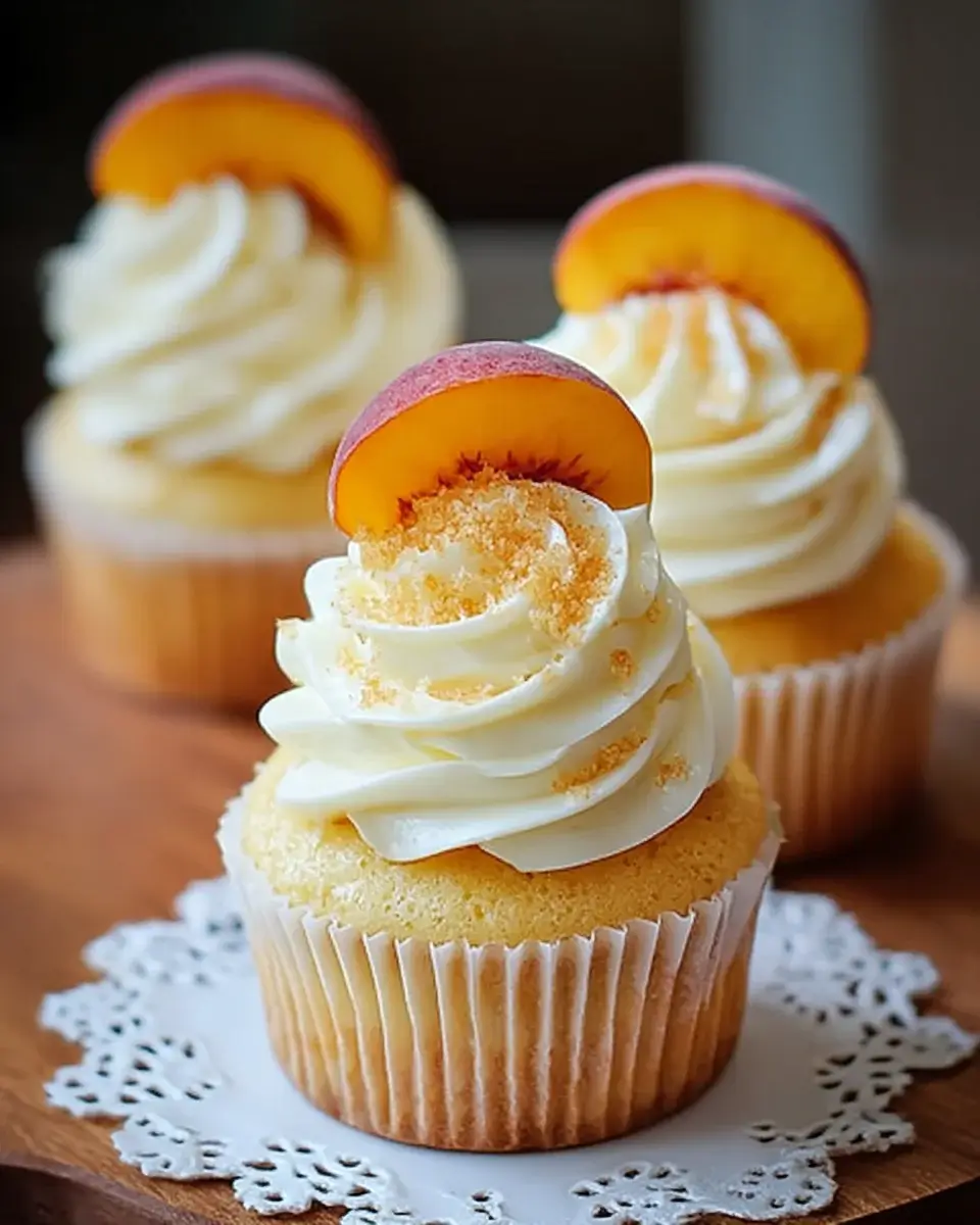 Honey Peach Cream Cheese Cupcakes: A Delightful Treat
