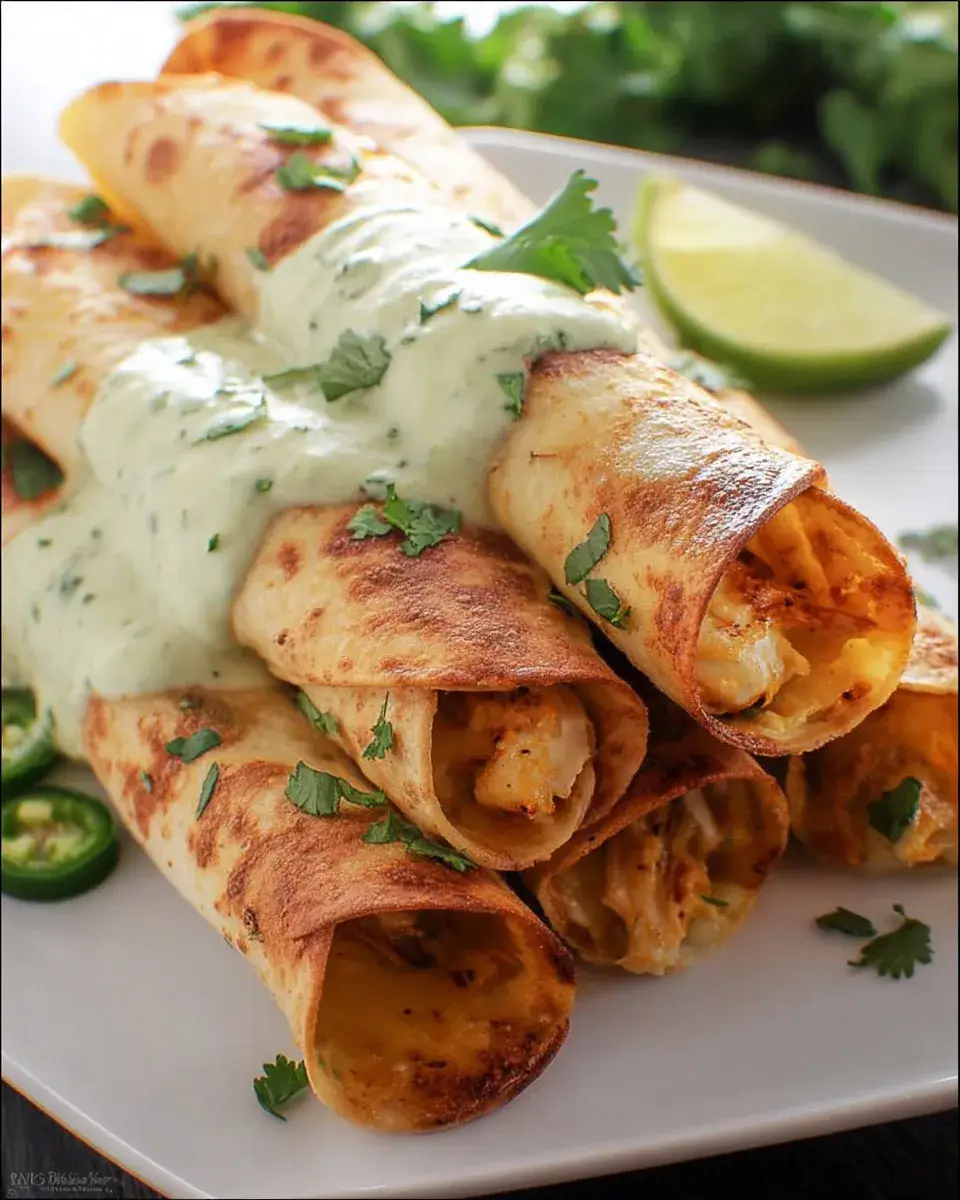 Jalapeño Popper Chicken Taquitos: A Flavorful Delight!