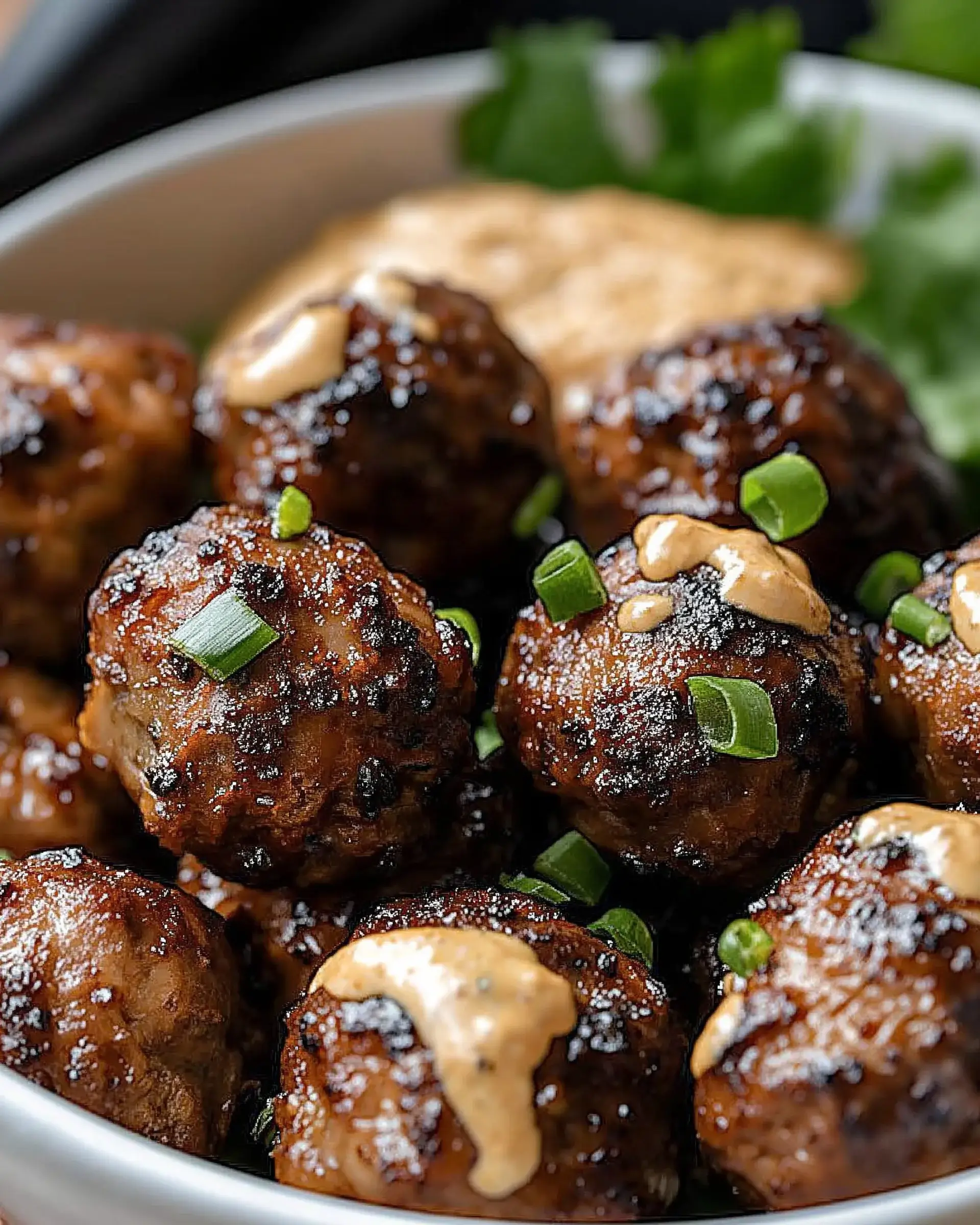 Korean BBQ Meatballs with Spicy Mayo Dip: Easy Delight!