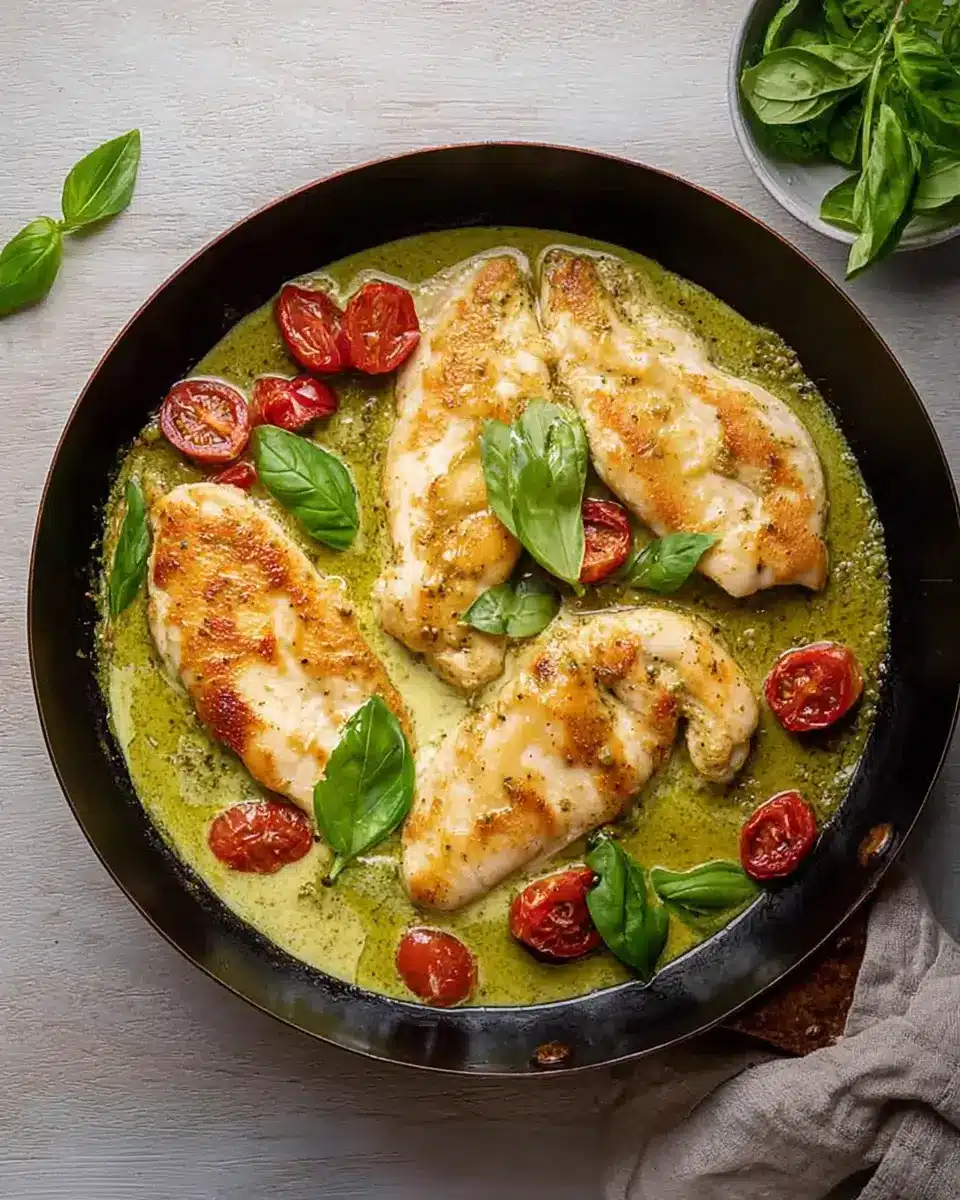 Creamy Pesto Chicken: A Delicious, Easy Recipe!