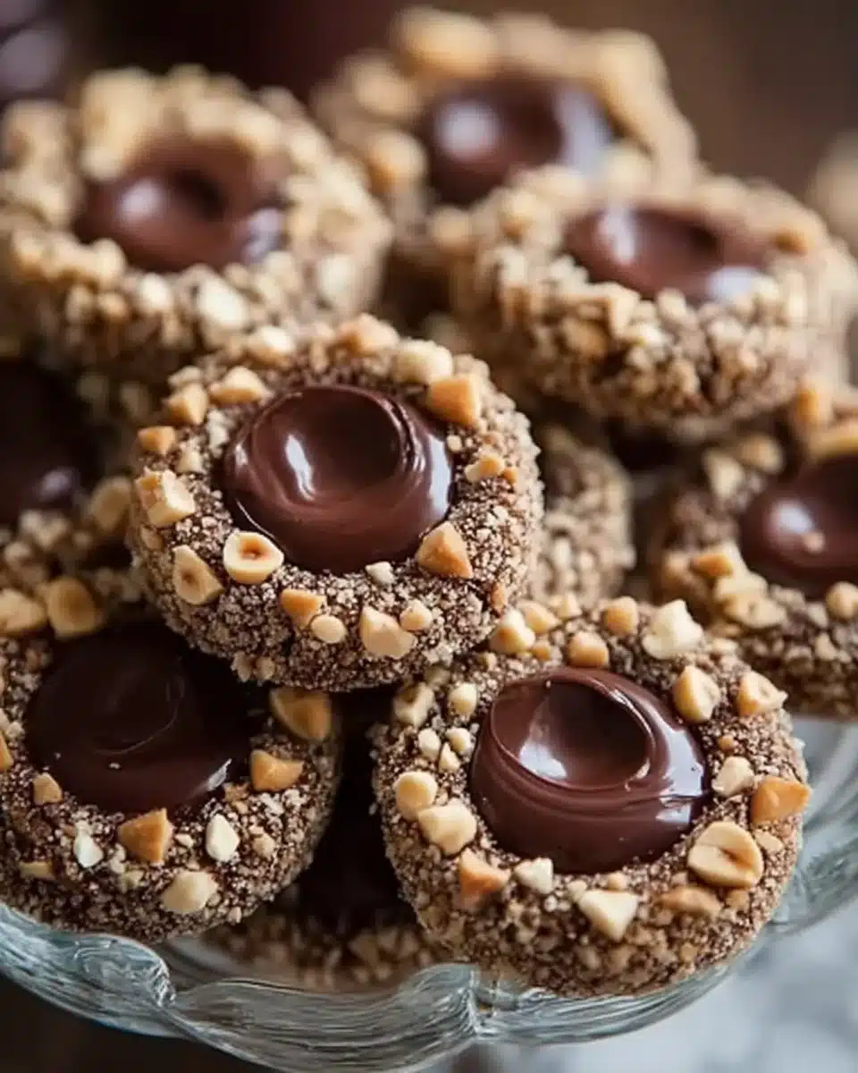 Chocolate Hazelnut Thumbprint Cookies: A Sweet Delight!