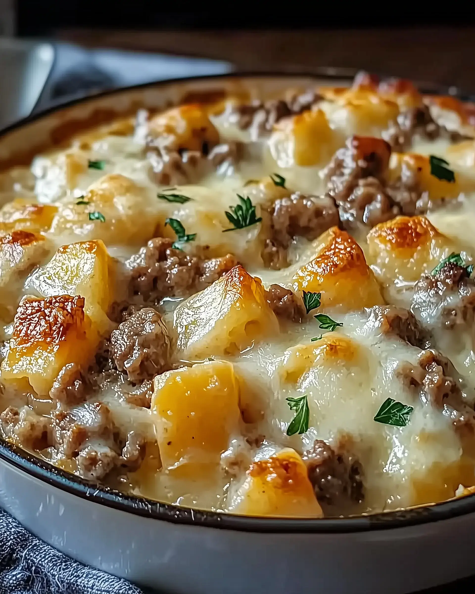 One-Pan Creamy Meat & Potato Skillet – A Family Favorite!