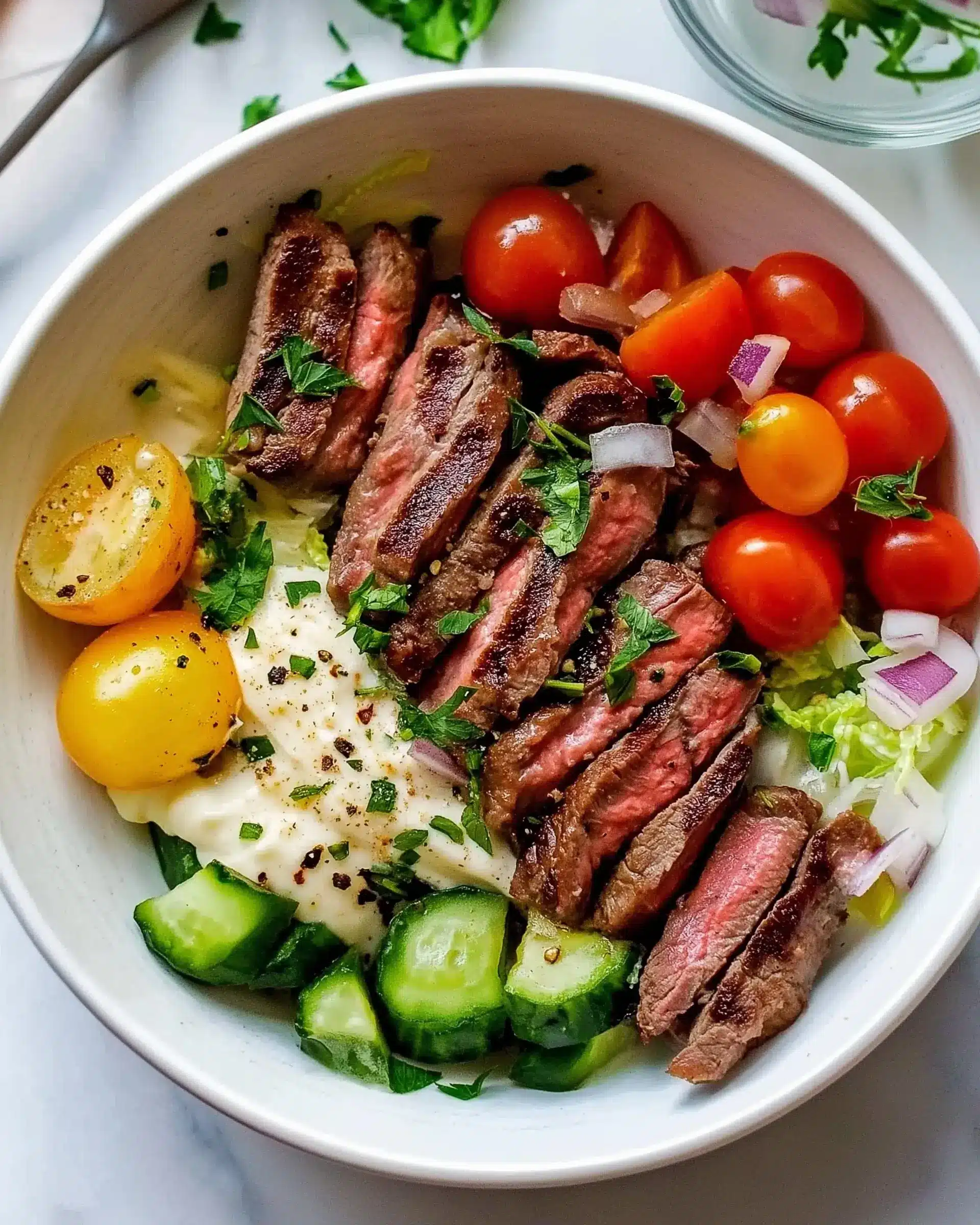 Mediterranean Steak Bowl – Discover a Clean Eating Delight!
