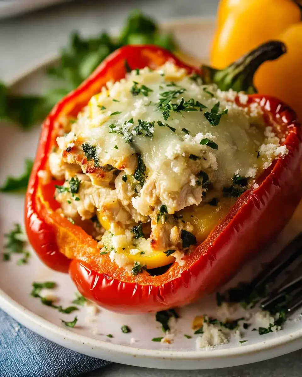 Greek Chicken Stuffed Peppers: A Flavorful Healthy Delight!