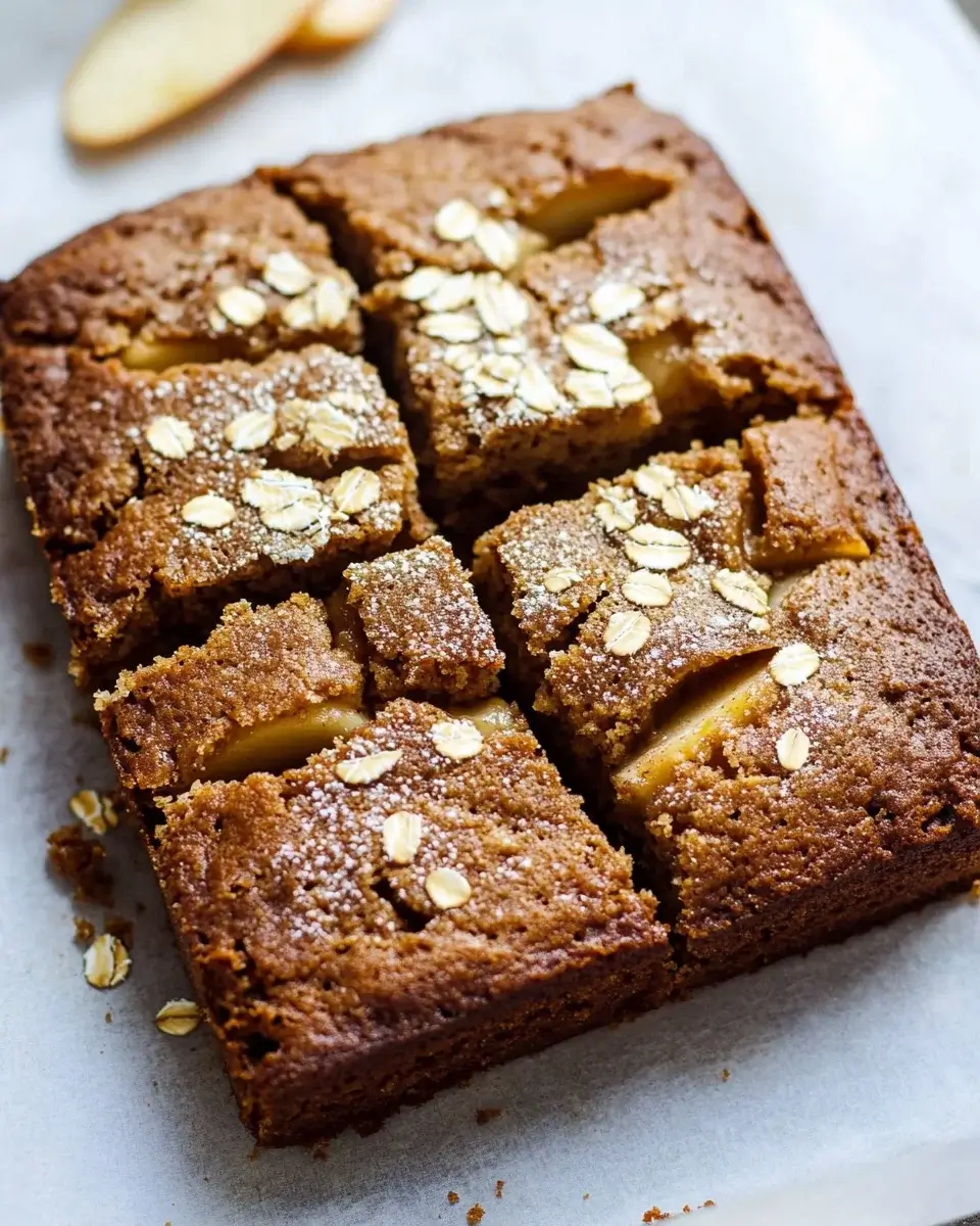 Healthy Breakfast Oatmeal Apple Cake is a must-try!