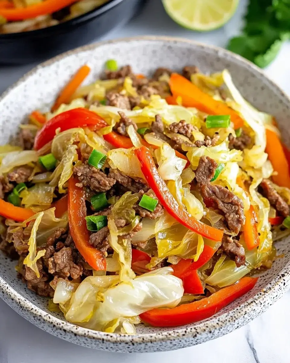 Quick Beef & Cabbage Stir-Fry Delight in Minutes!