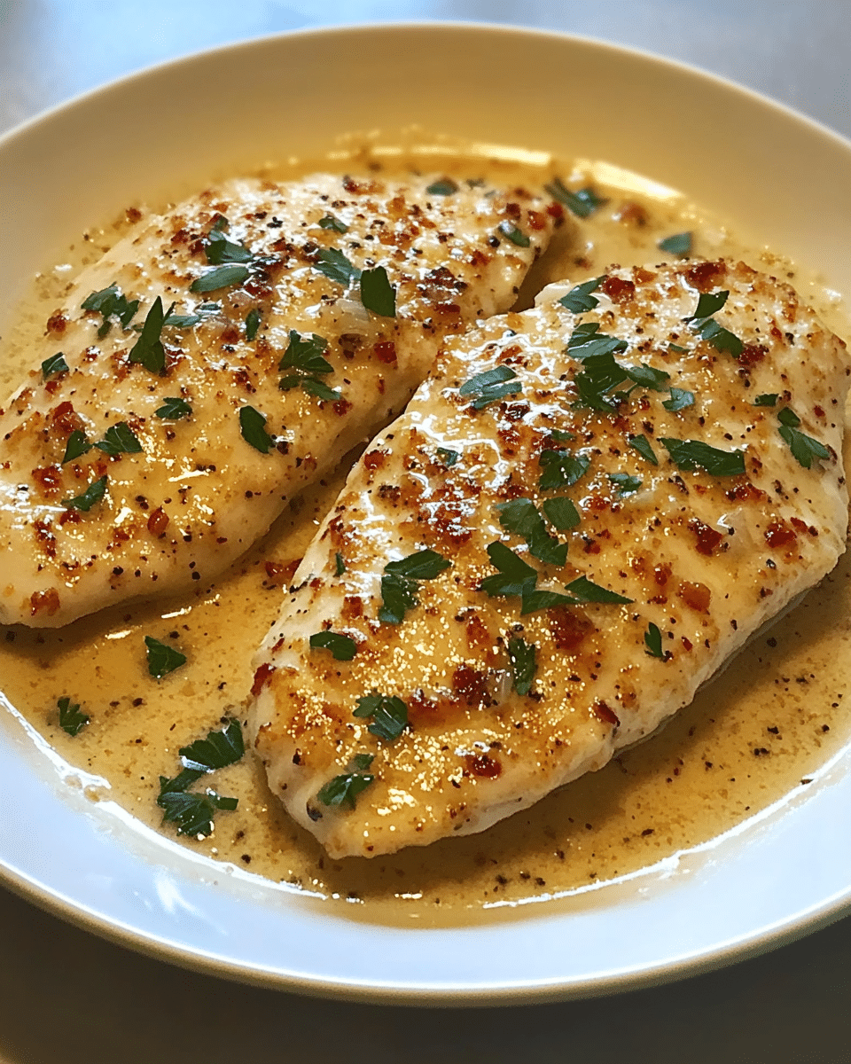 Chicken Fillet in Spicy, Creamy Garlic-Parmesan Sauce is a must-try!