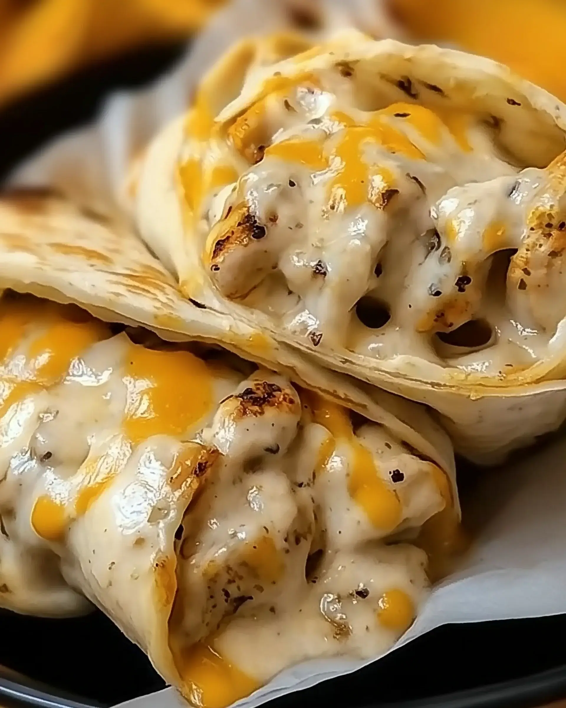 Cheesy Garlic Chicken Wraps for Ultimate Comfort Food Delight!