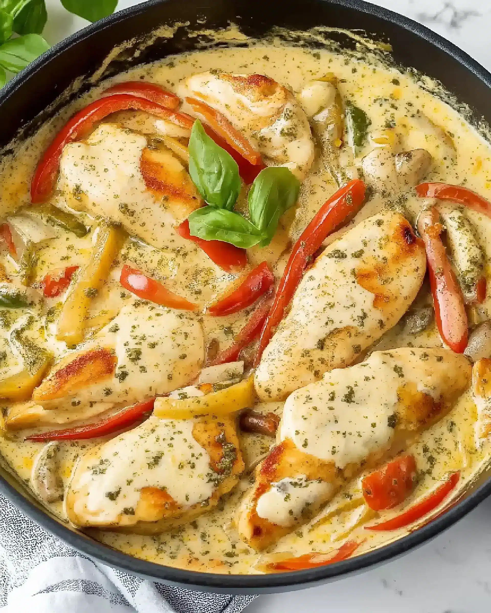 Creamy Garlic Pesto Chicken: A Delightful Recipe Guide