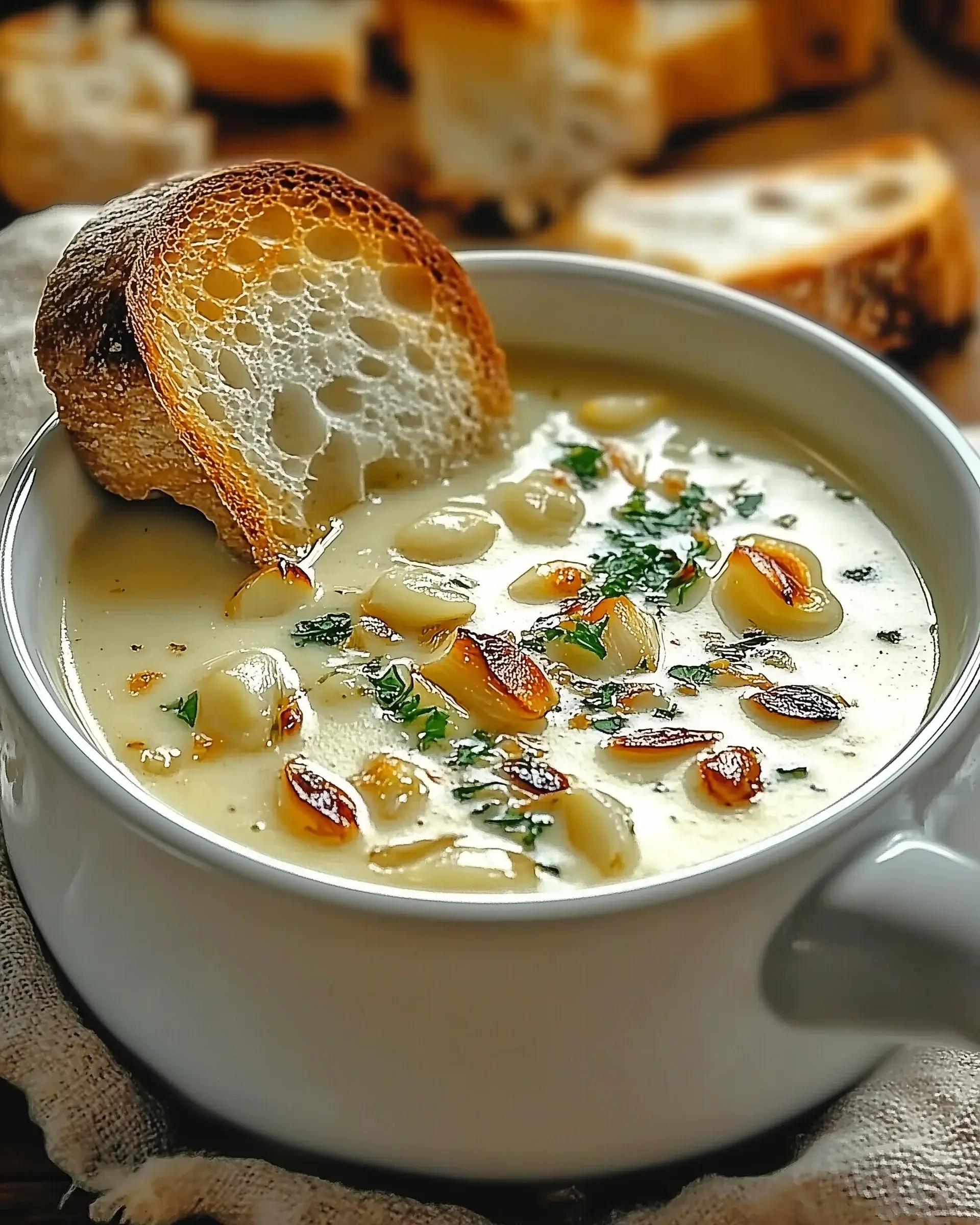 Garlic Velouté Soup: A Creamy Delight Awaits You!