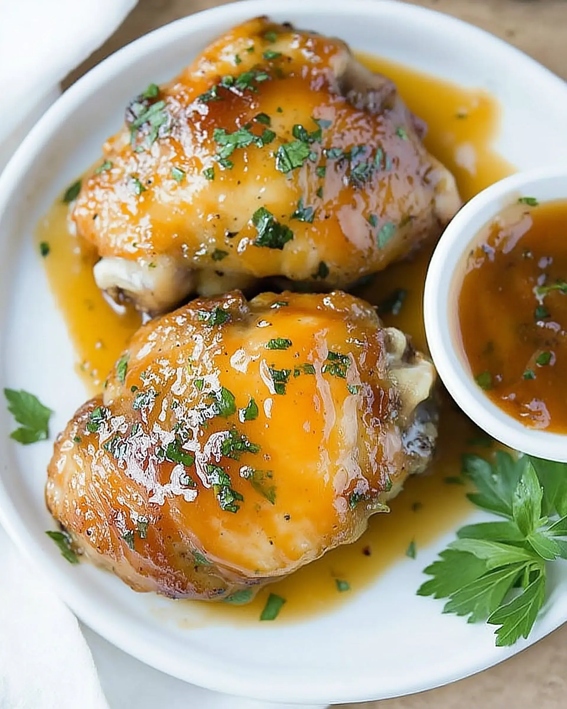 Easy Glazed Apricot Chicken Thighs you must try now!
