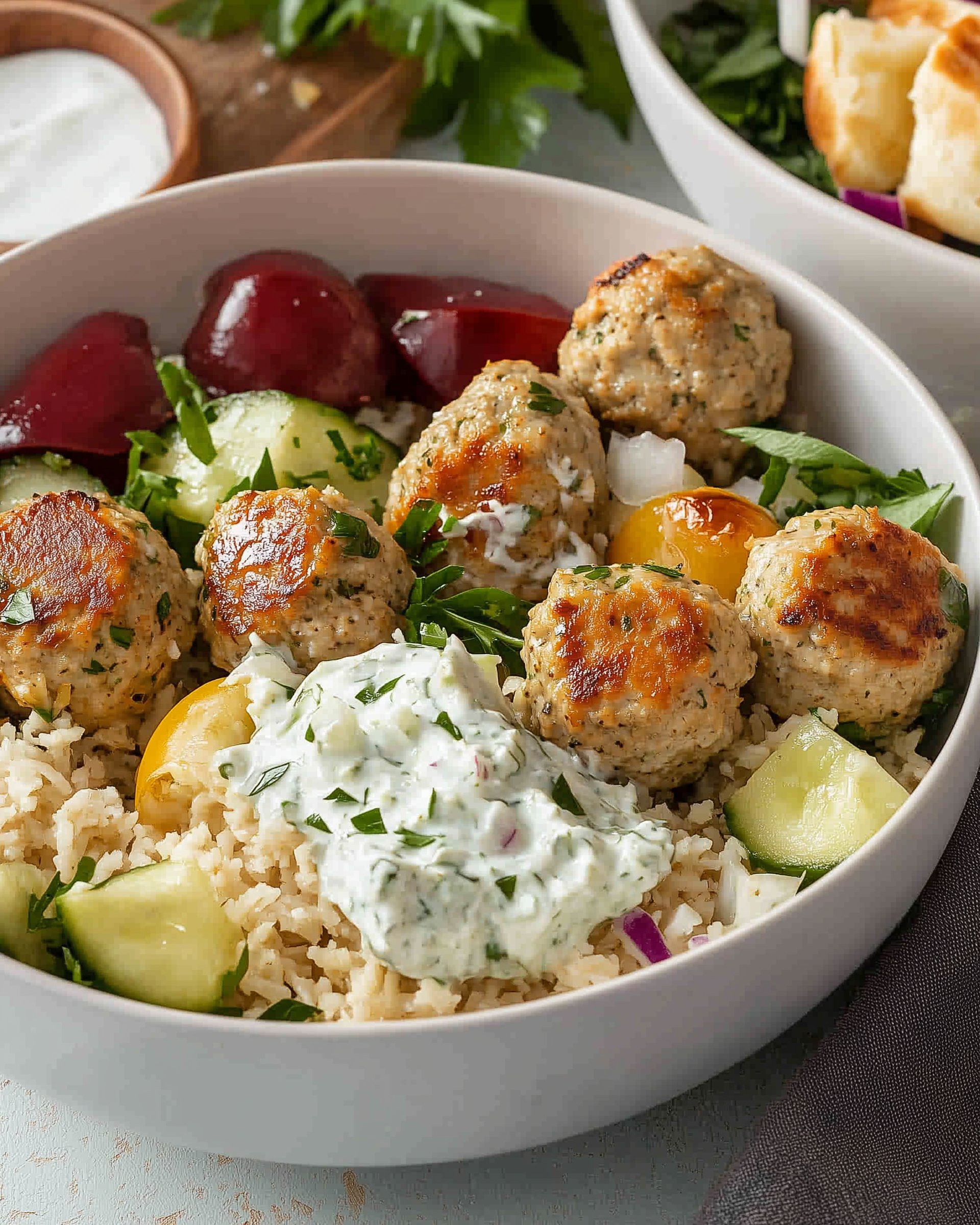 Greek Turkey Meatballs with Tzatziki Sauce: A Delightful Dish!