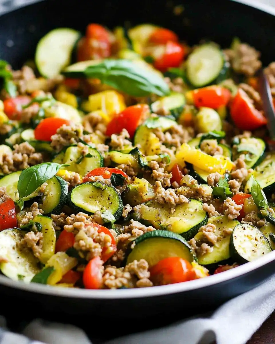 Ground Turkey and Zucchini Skillet: A Quick, Healthy Delight!