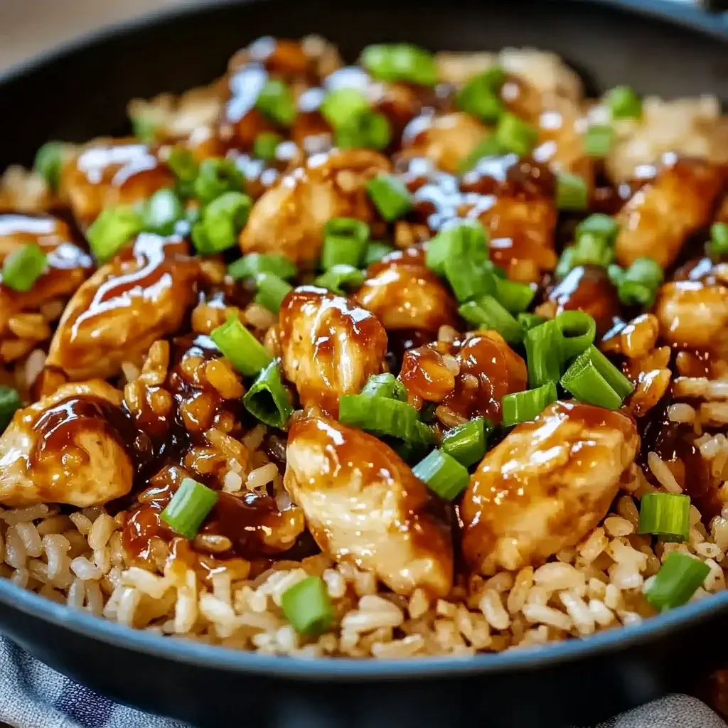 Honey BBQ Chicken Rice: Quick 1-Pan Dinner Delight