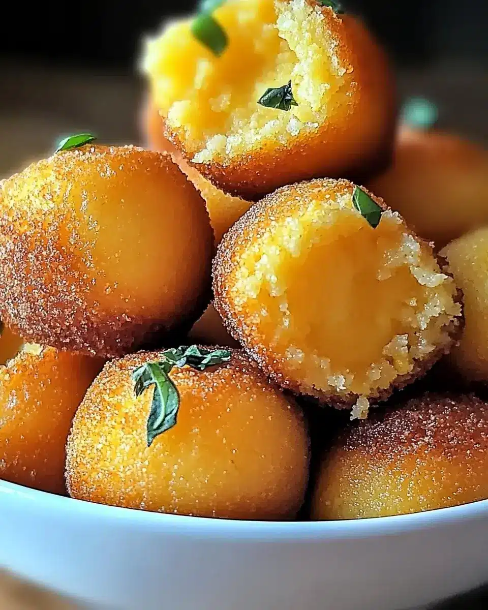 Southern Honey Butter Cornbread Poppers are irresistible bites!