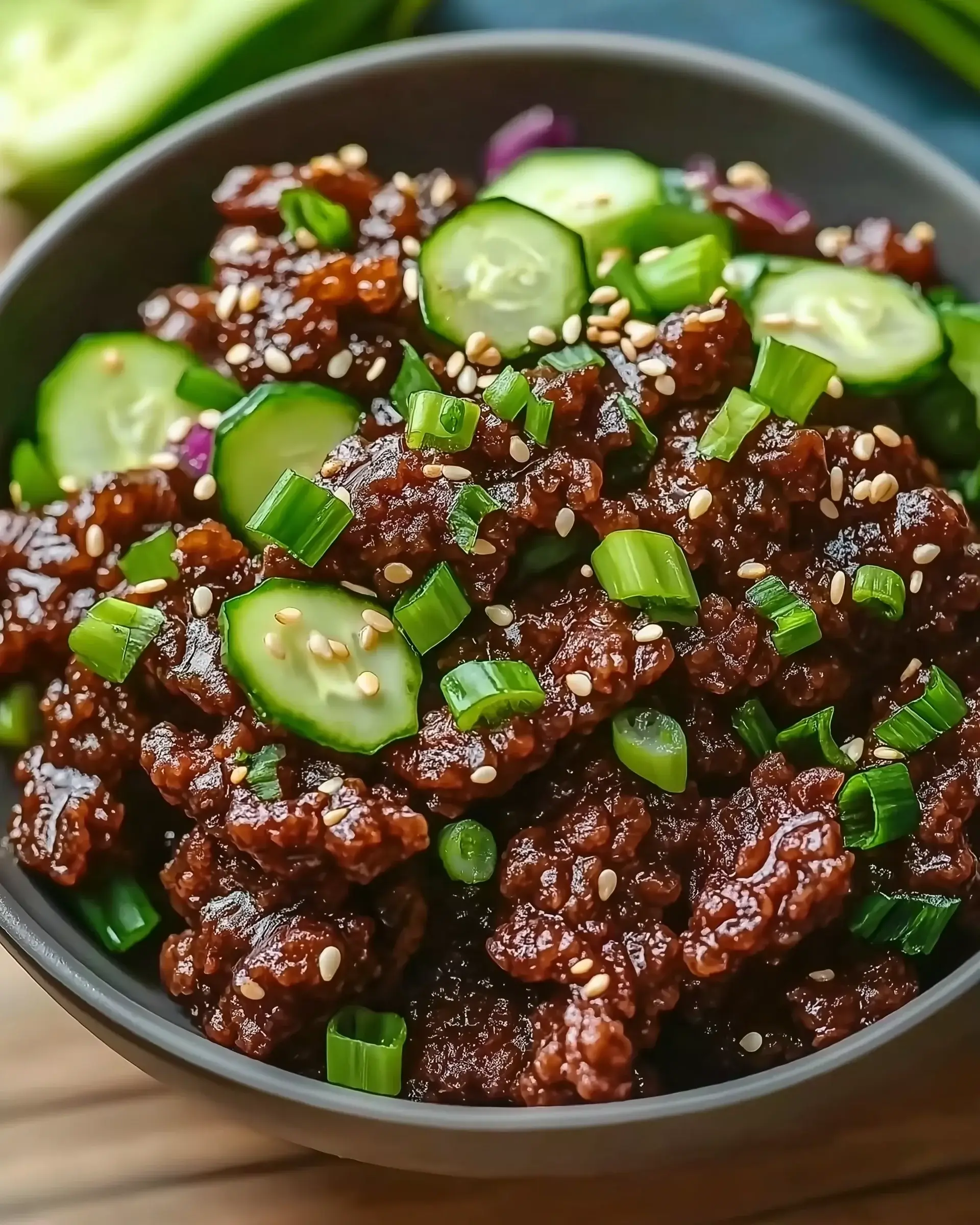 Spicy Keto Korean Beef with Cucumber Salad: Try This!