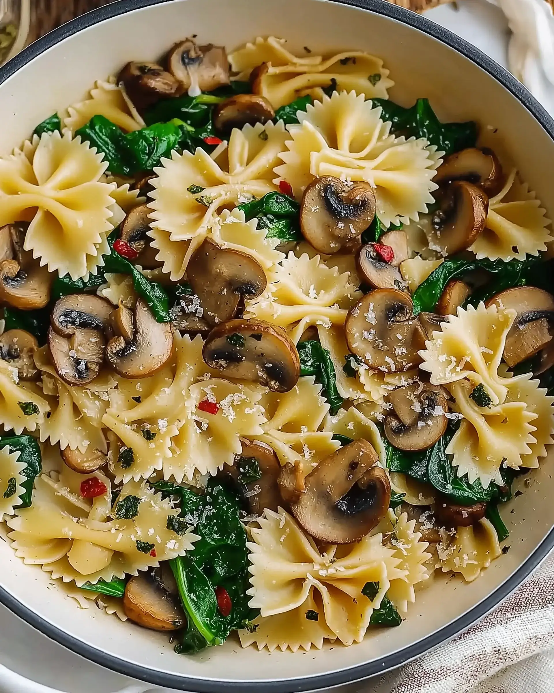 Mushroom Spinach Pasta: A Wholesome Delight to Try!