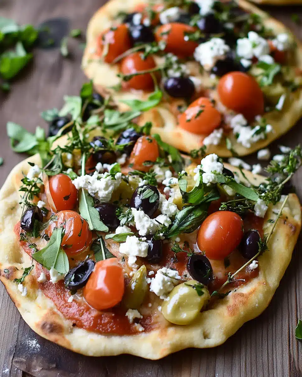 Mediterranean Naan Bread Pizza: A Flavor Explosion!