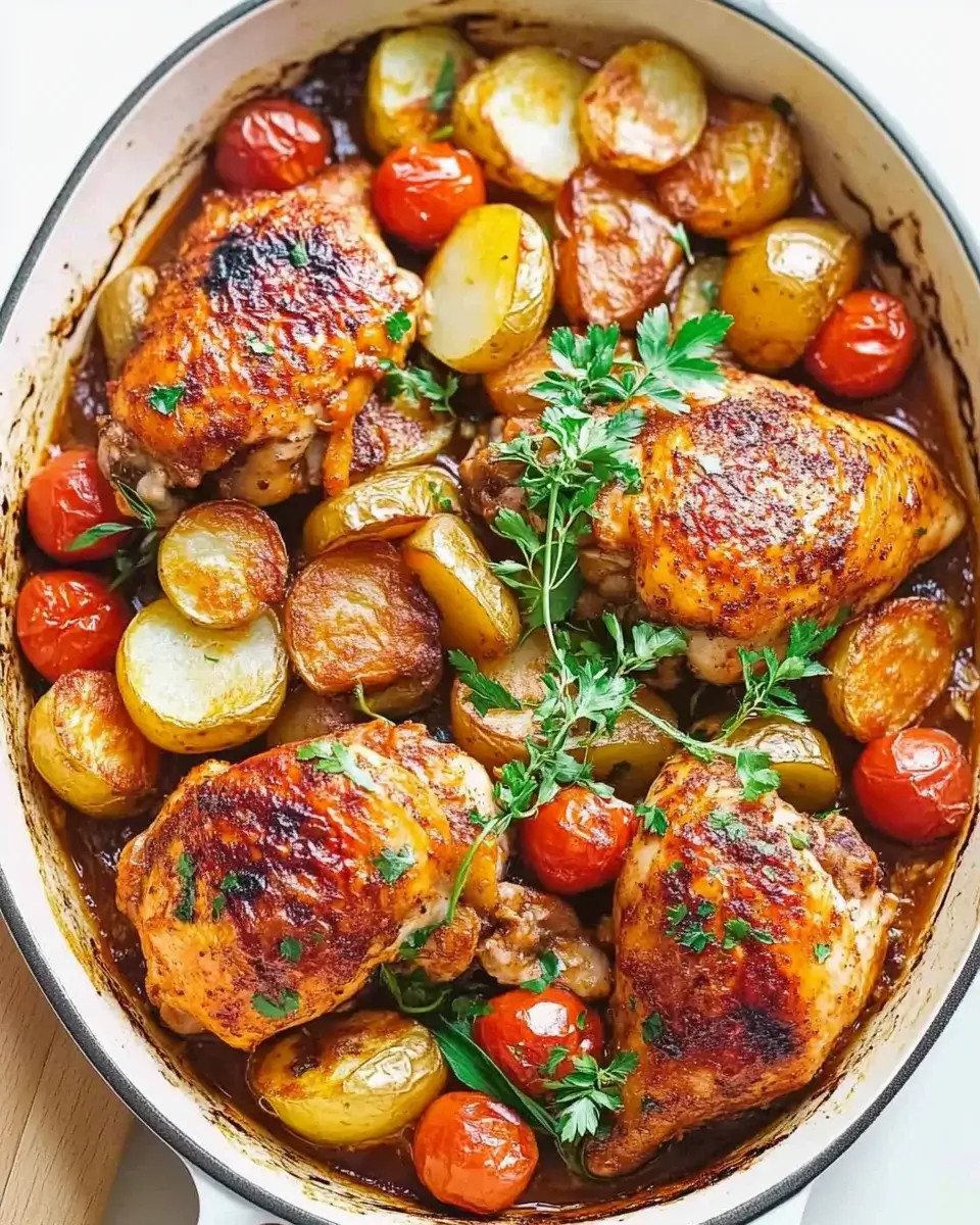 One-Pan Paprika Chicken and Potatoes: Easy Flavor Awaits!