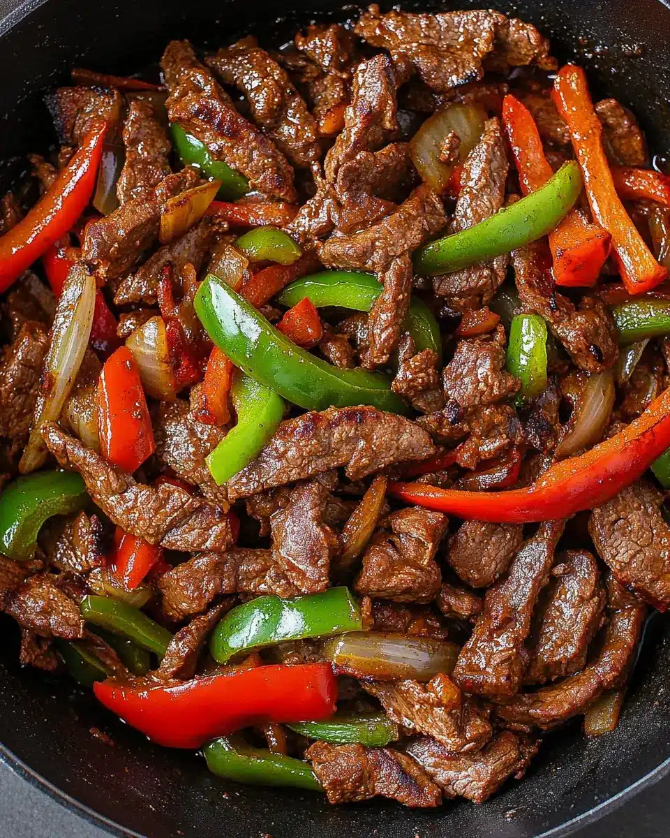 Pepper Steak with Bell Peppers and Onion is Delicious!