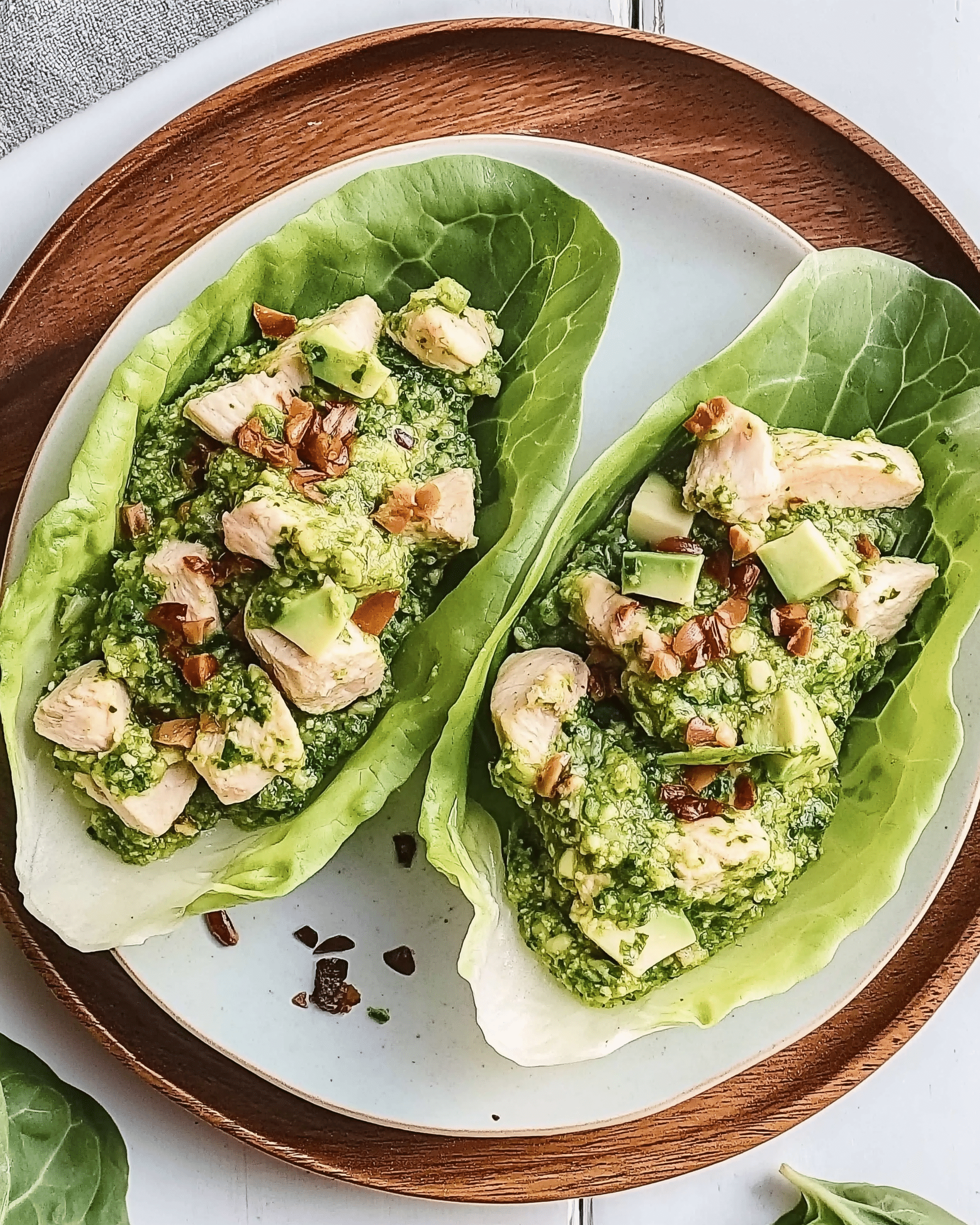 Pesto Chicken Lettuce Wraps: A Healthy, Tasty Delight!