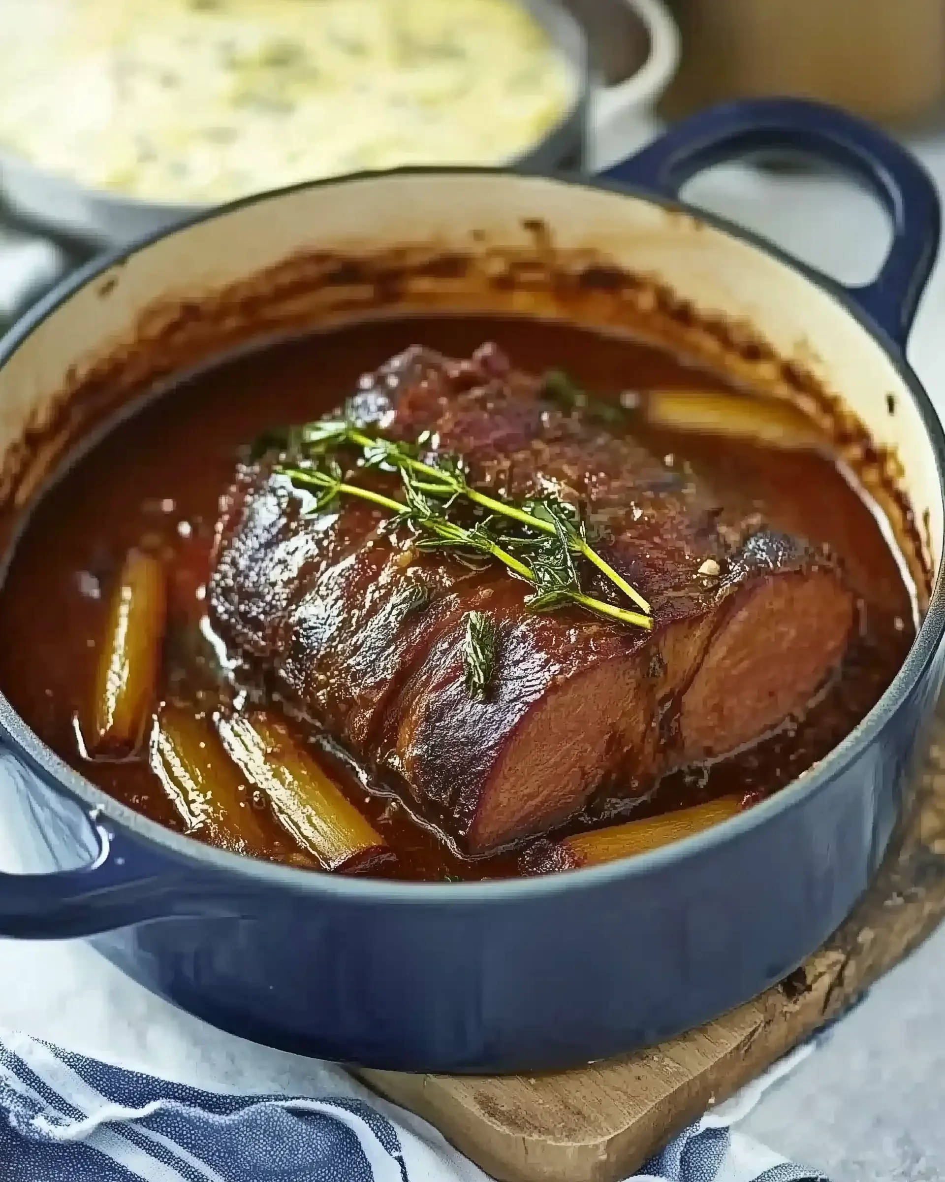 Italian Pot Roast with Gorgonzola Polenta is Amazing!