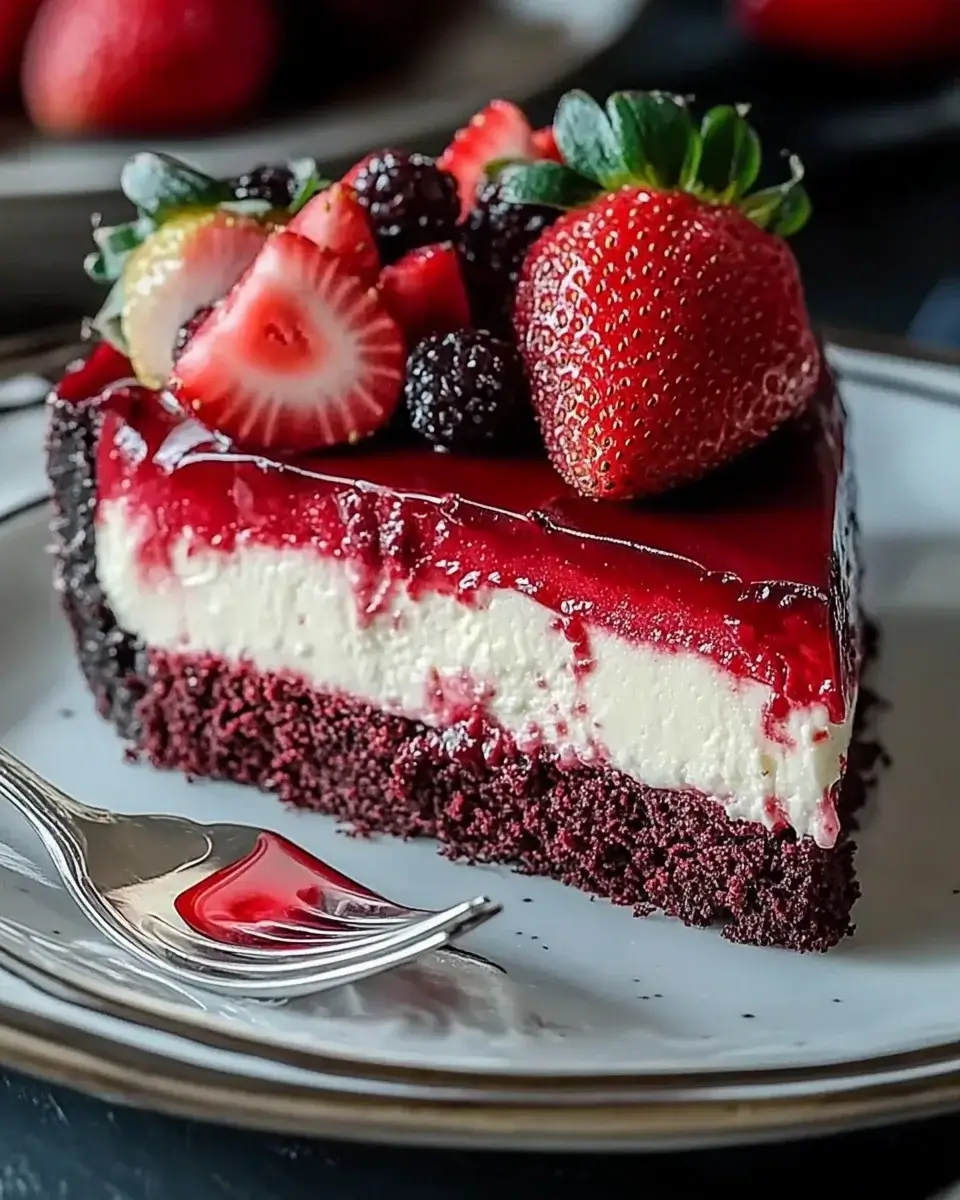 Red Velvet Strawberry Cheesecake: A Delightful Treat!