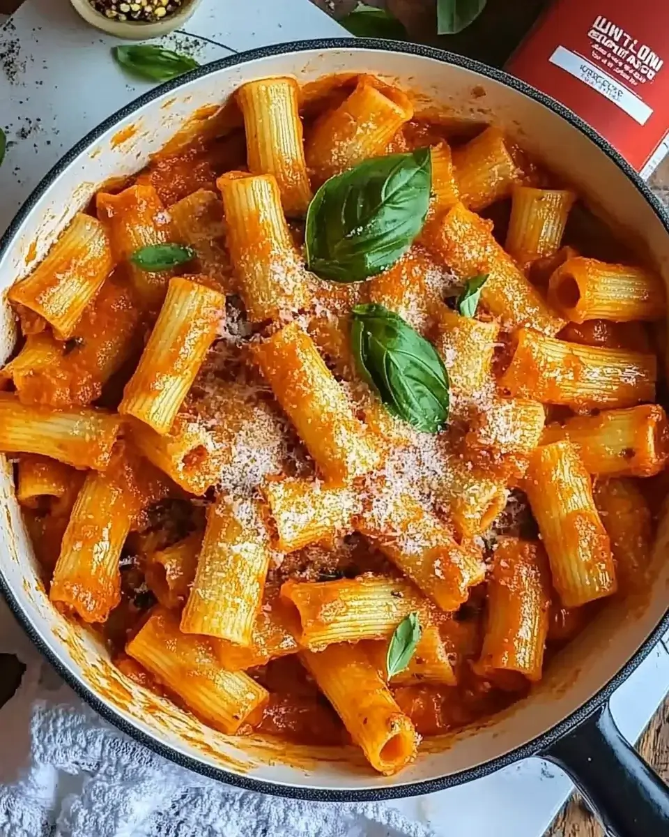 Roasted Red Pepper Rigatoni: A Creamy Delight Awaits!