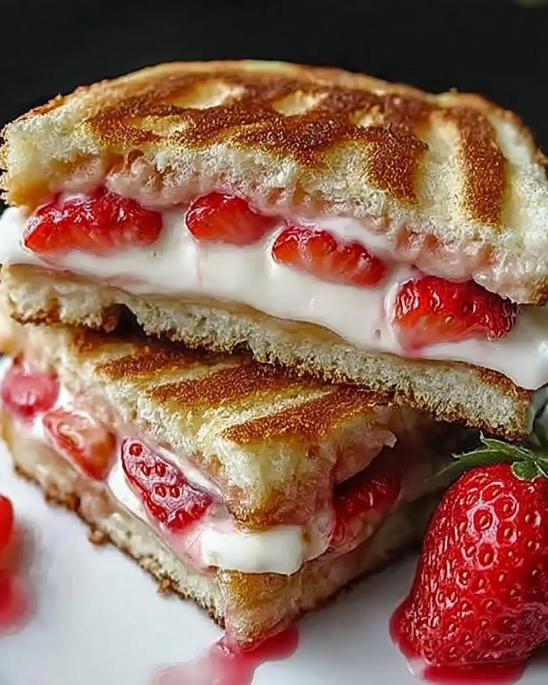 Fried Strawberry Cheesecake Sandwiches that Delight!