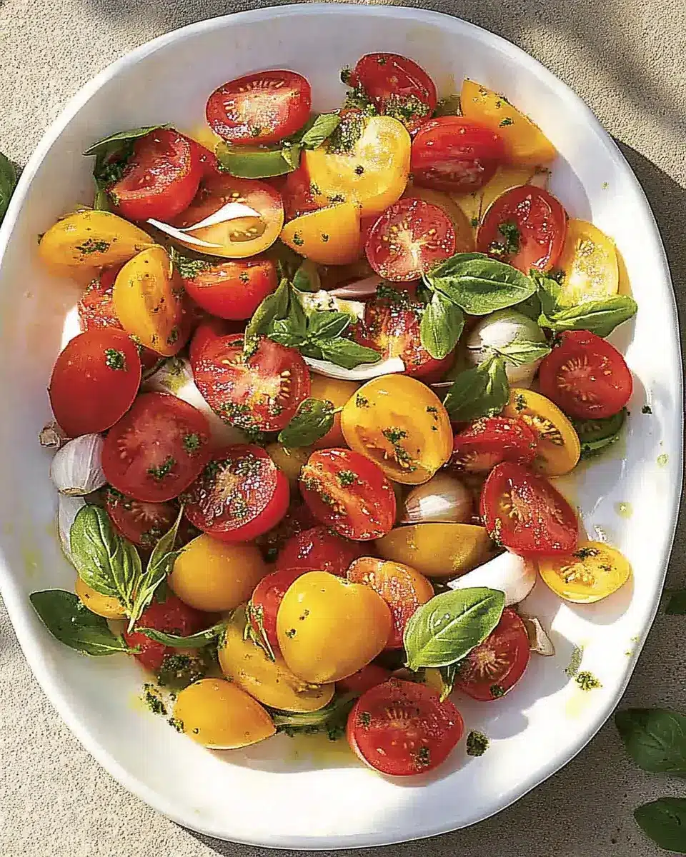 Fresh and Flavorful Tomato Garlic Salad to Enjoy Today!