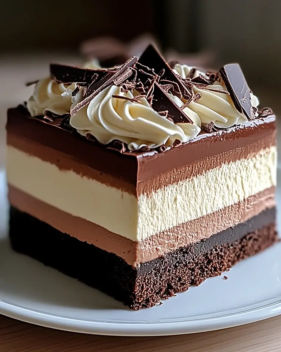Tuxedo Cake – Triple Chocolate Mousse Cake Recipe Unveiled!