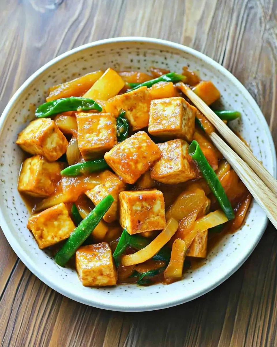 Easy Vegan Pineapple Tofu Recipe for a Crispy Dinner!