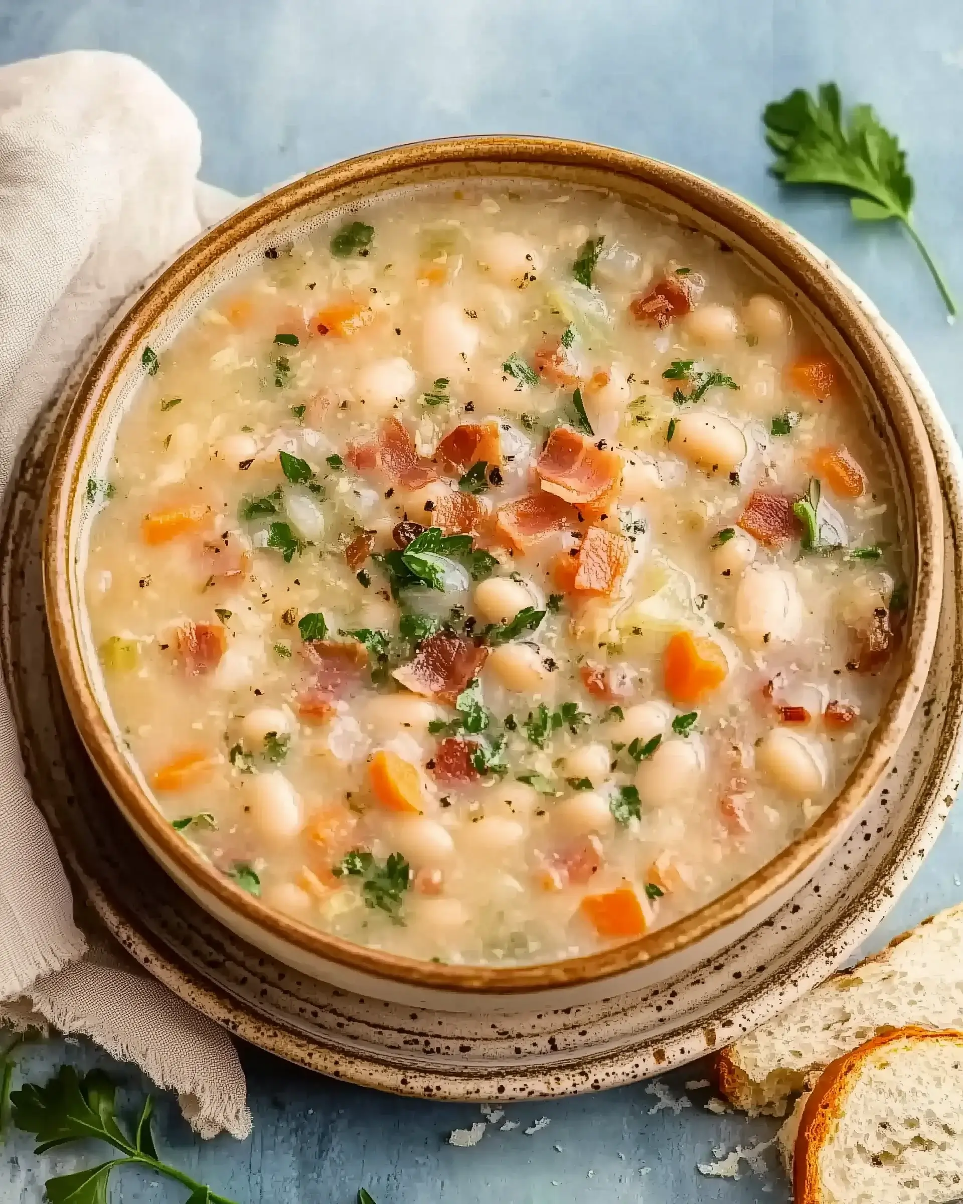 White Bean Soup with Bacon: A Hearty Delight Awaiting You