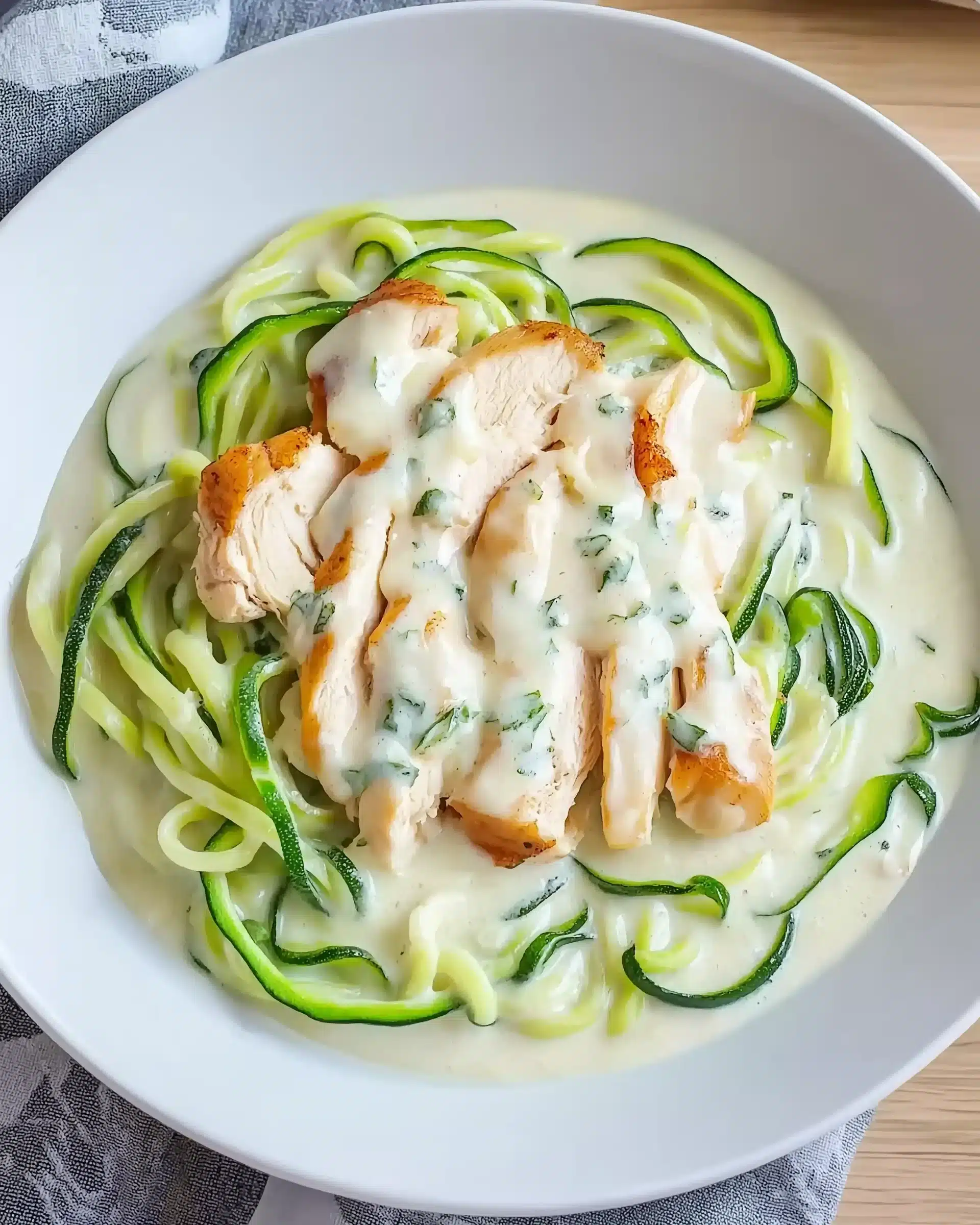 Zucchini Noodle Chicken Alfredo: A Creamy Delight Awaiting You!