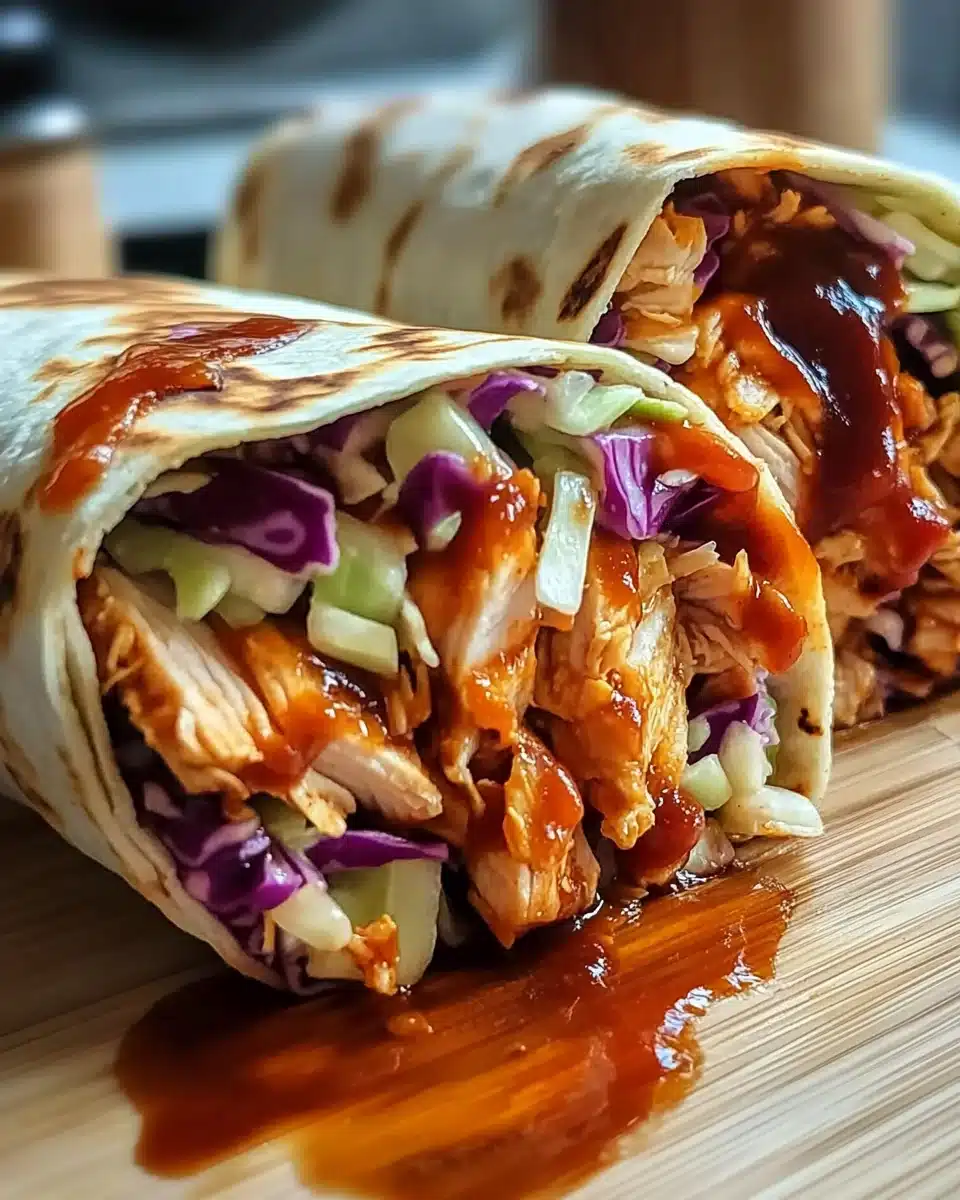 BBQ Chicken Coleslaw Wraps: A Flavorful Easy Recipe!