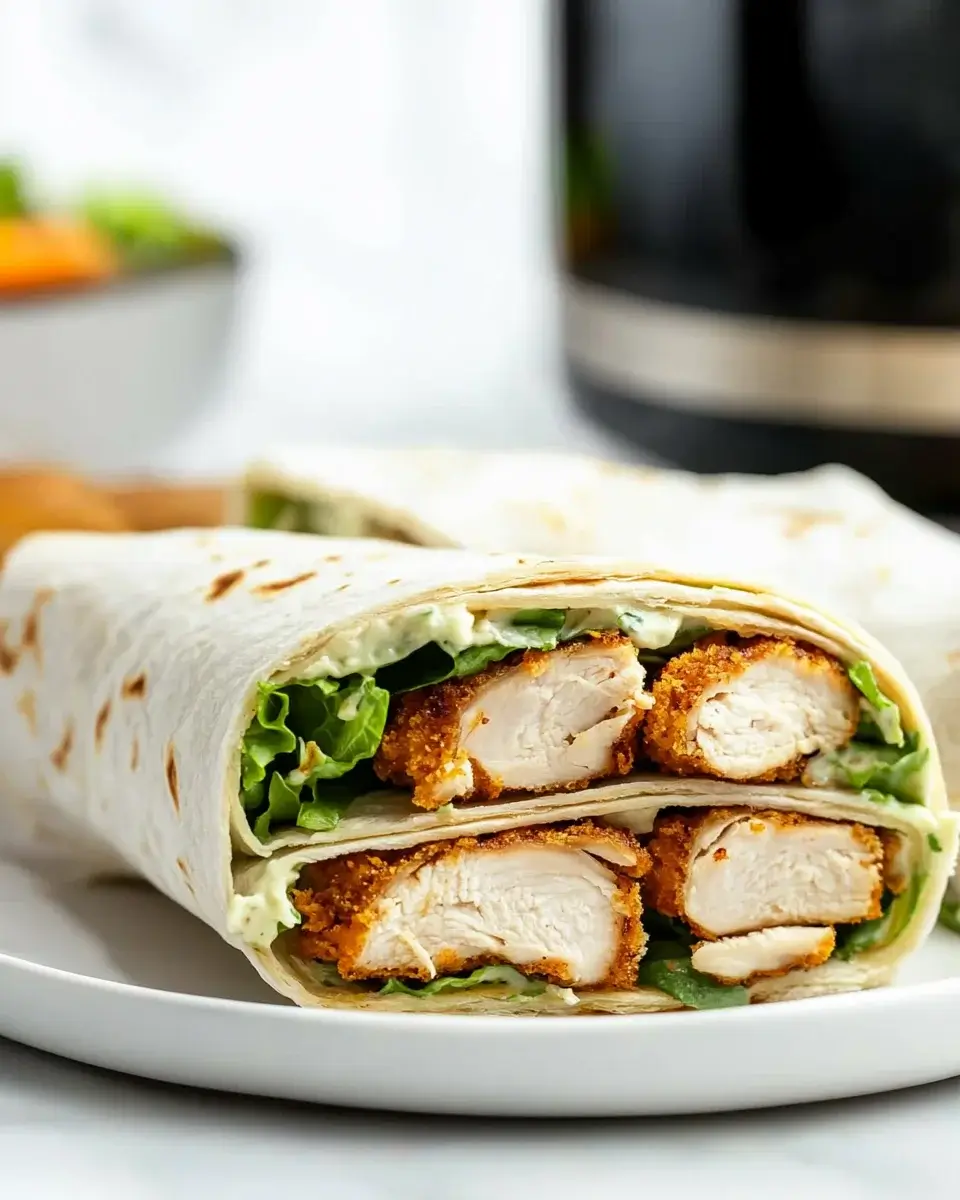 Air Fryer Crispy Chicken Caesar Wraps: A Tasty Low-Cal Meal