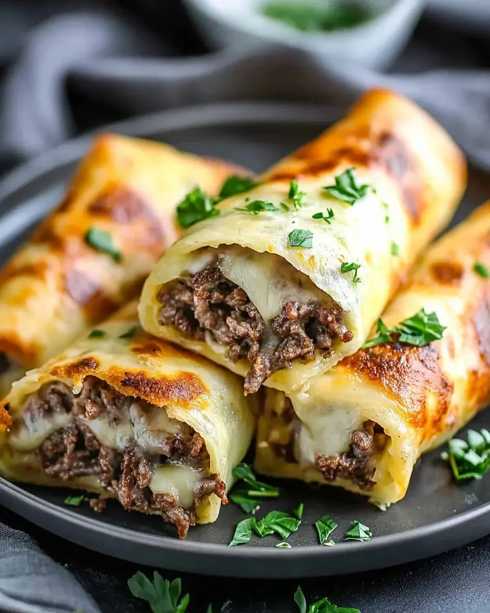 Keto Philly Cheesesteak Rolls are a tasty delight!