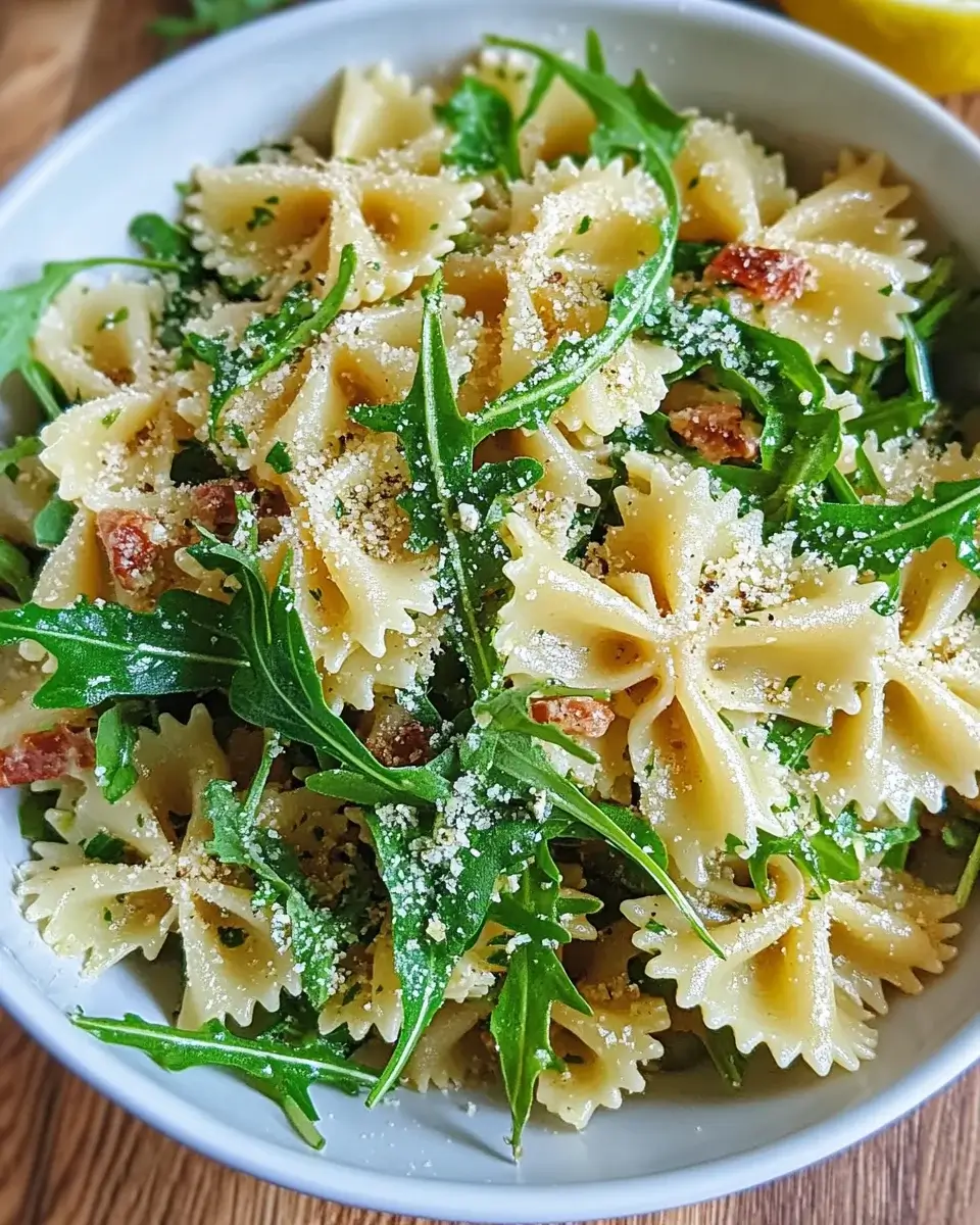 Lemon Arugula Pasta Salad: A Bright and Healthy Delight!