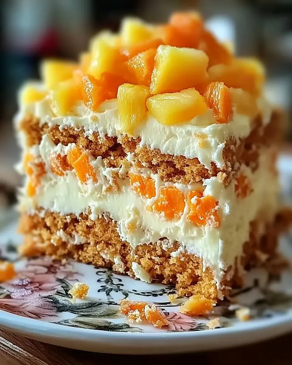 Pineapple Carrot Cream Cake: Moist & Tropical Delight Awaits!