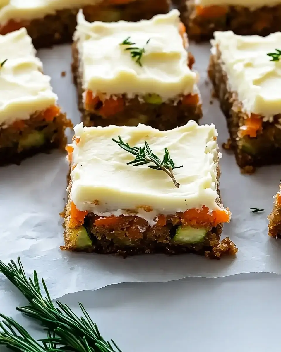 Spiced Ginger Carrot and Zucchini Bars Delight Your Tastebuds!