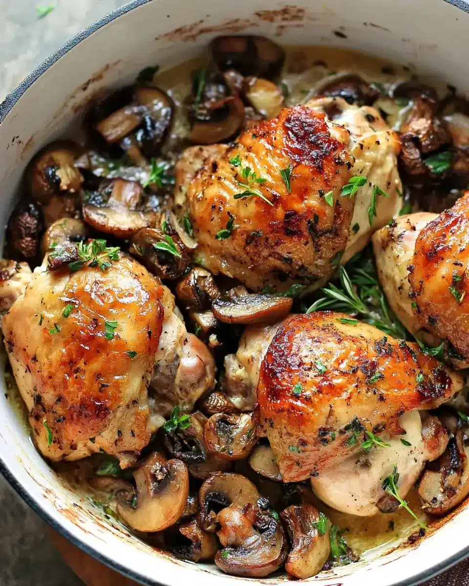 Baked Chicken with Mushrooms: A Simple, Tasty Recipe!