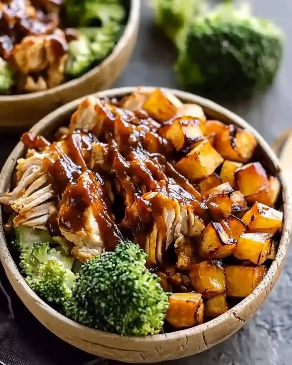 BBQ Chicken Sweet Potato Bowls: A Flavorful Delight!